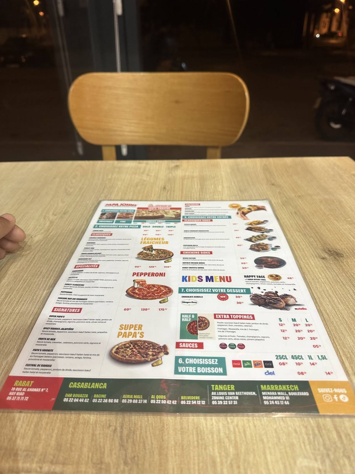 Papa John's меню