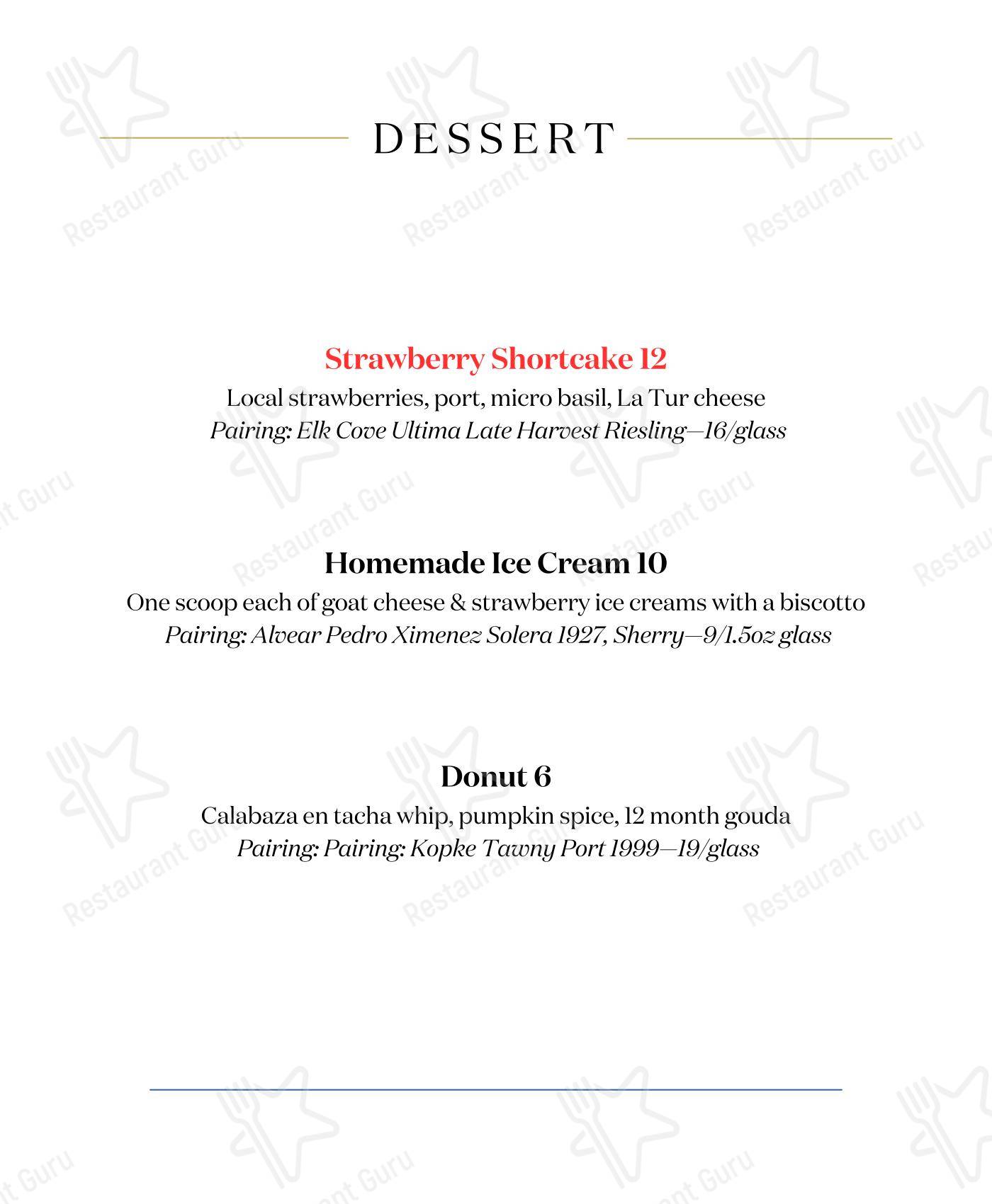 At Home Catering Menu паба и бара Parallel Restaurant & Wine Bar в Портленде