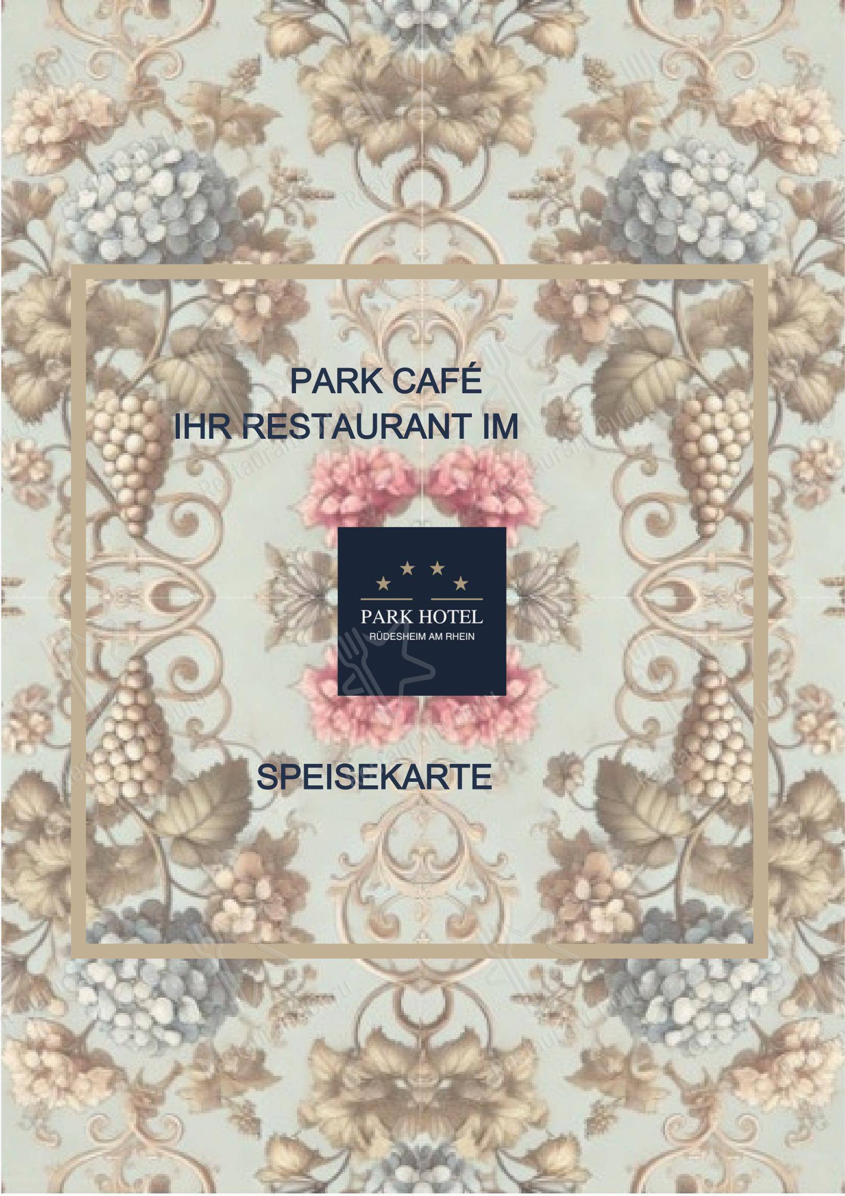 Меню ресторана Park Café im Parkhotel Rüdesheim - Меню напитков