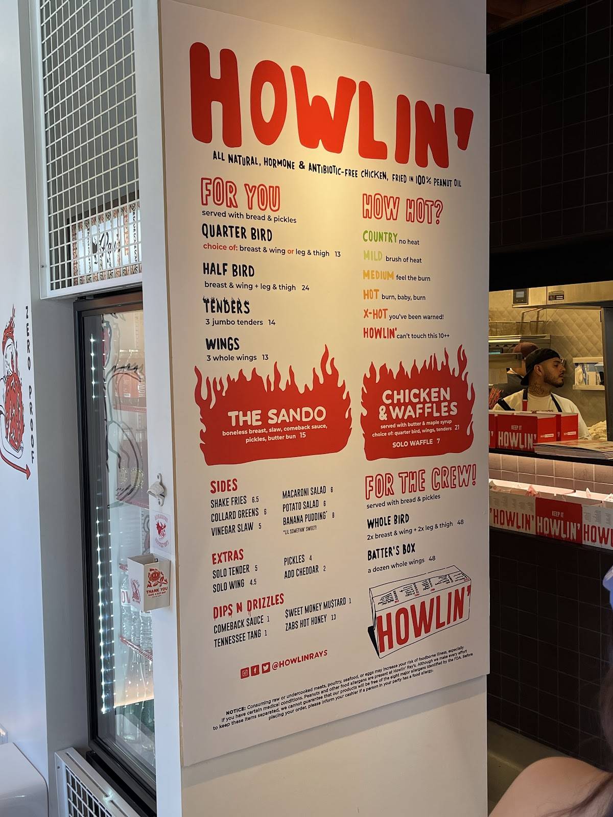 Howlin' Ray's Hot Chicken - Pasadena меню