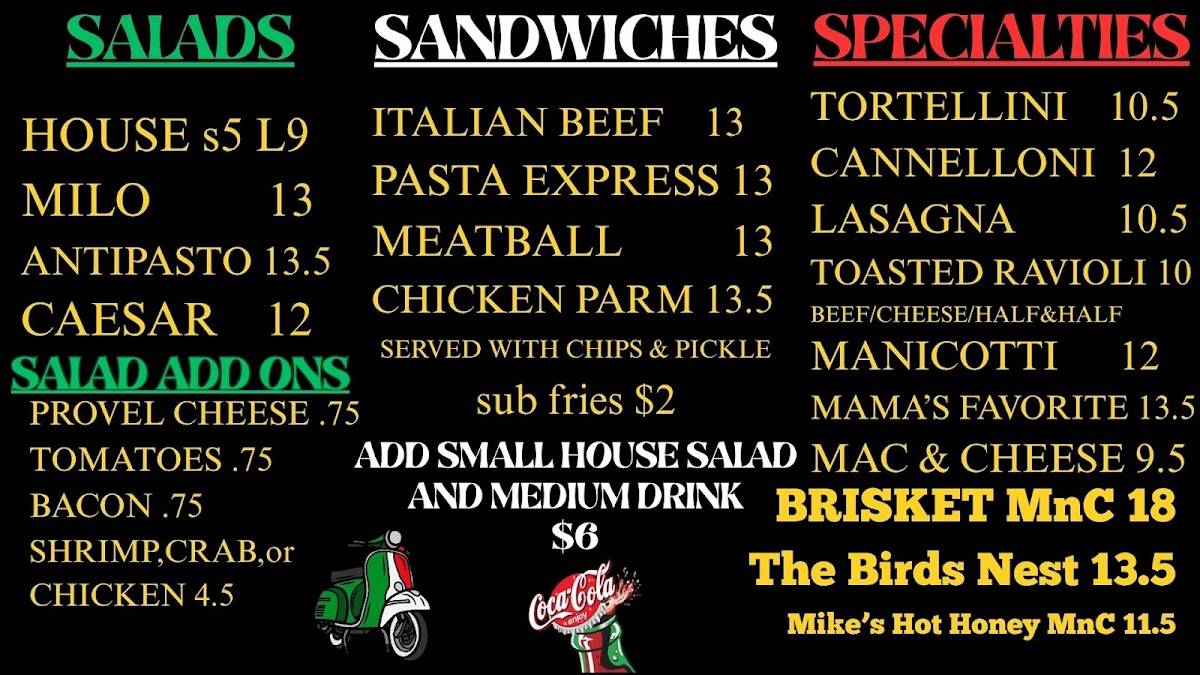 Pasta Express меню