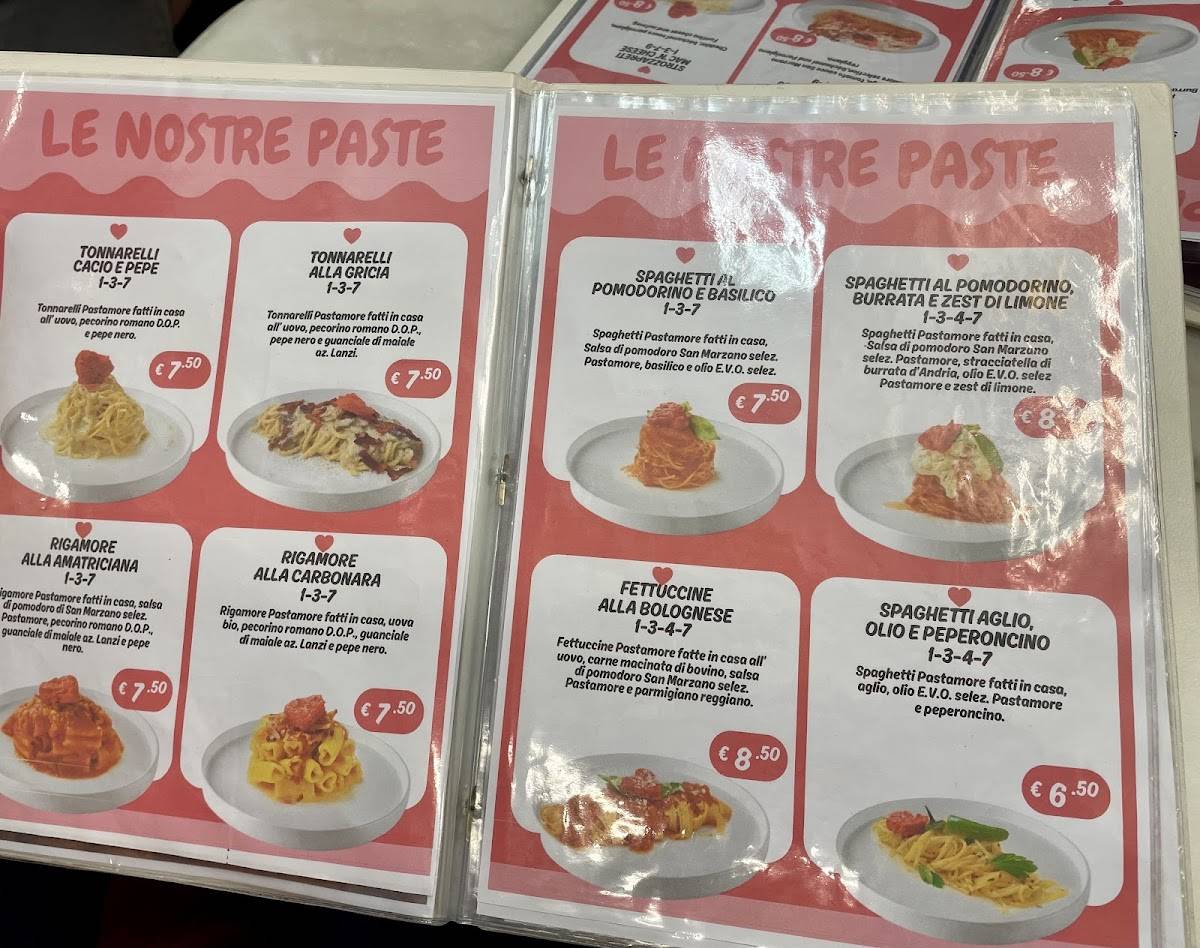 Pastamore меню