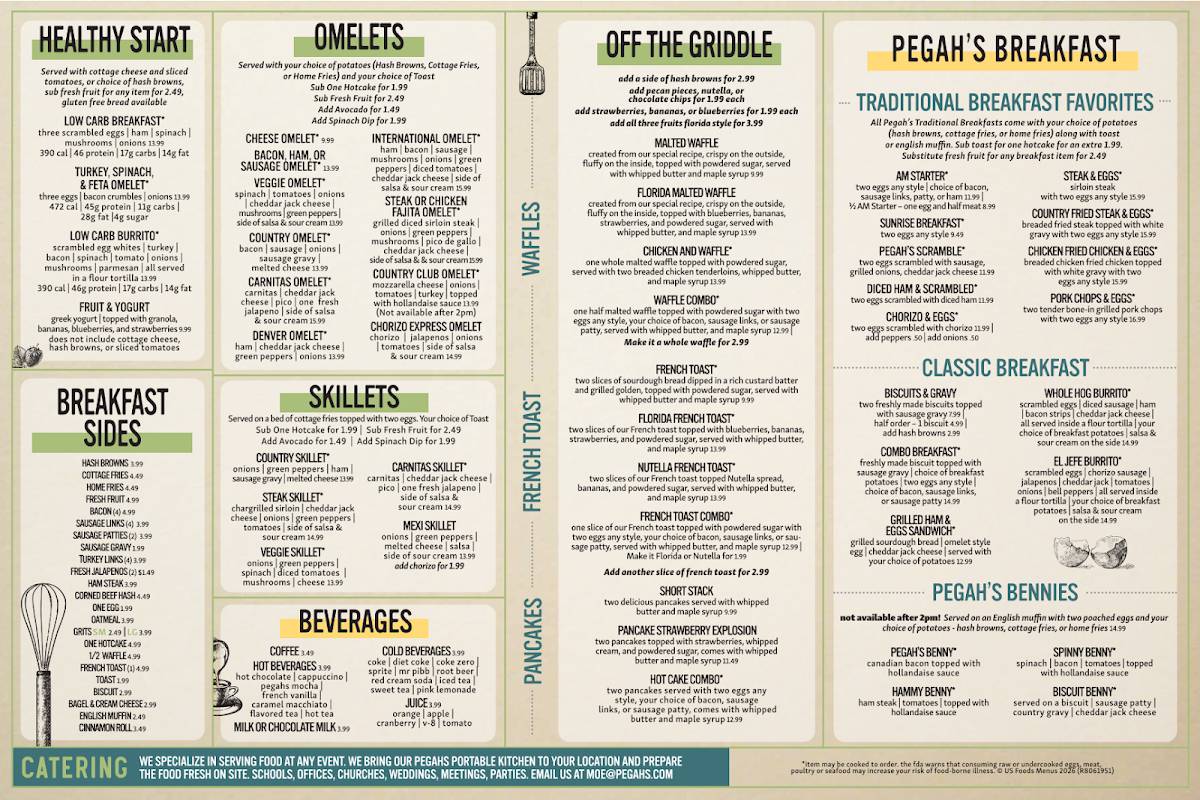 Pegah's Family Restaurant - Lee's Summit меню