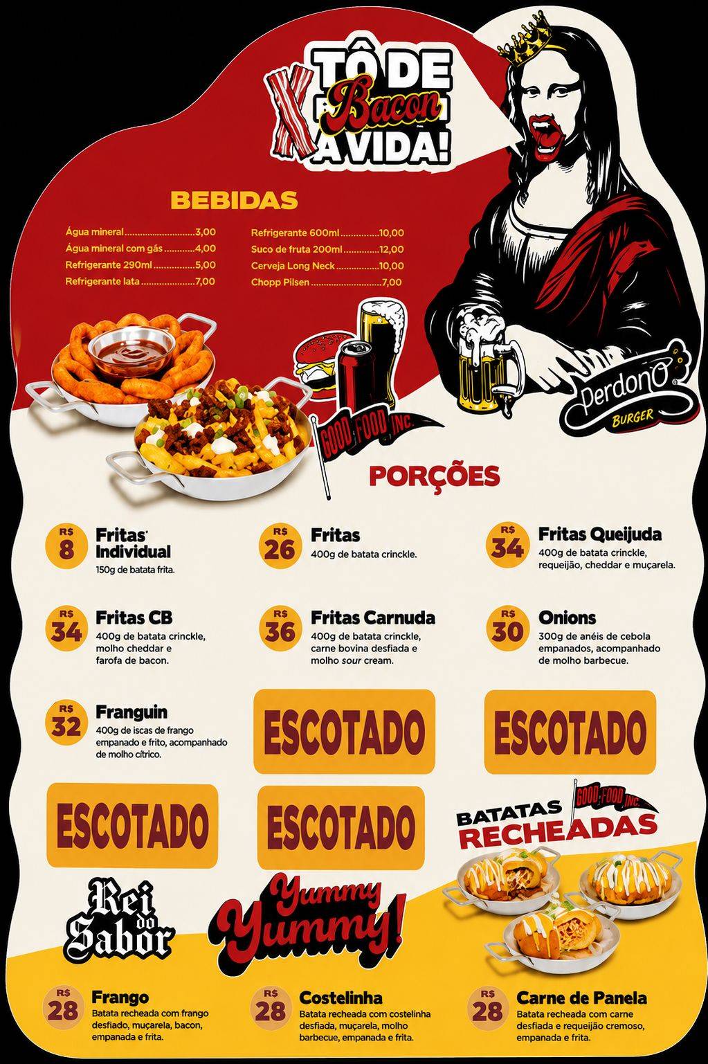 Perdono Burger меню