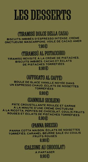 Piatti - Pizza, Pasta e amore меню