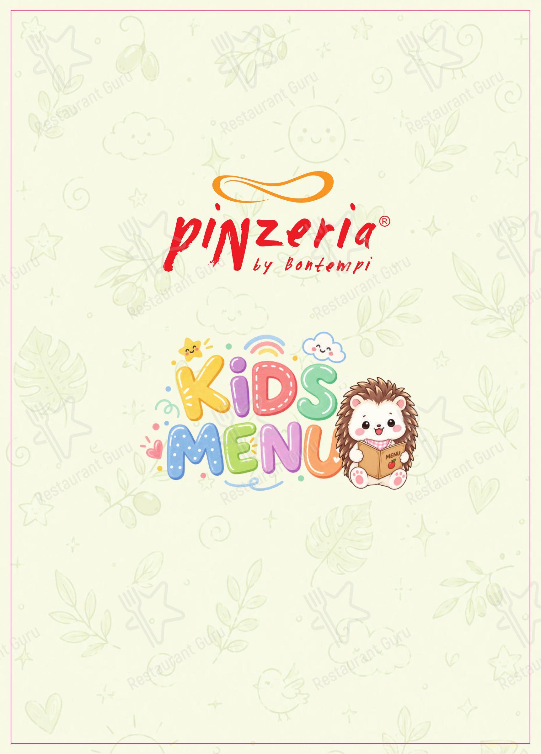 Меню напитков ресторана Pinzeria by Bontempi в Воронеже