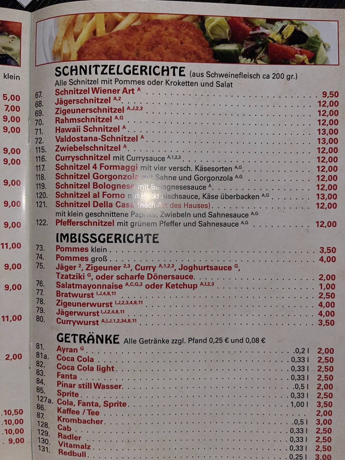 Pizzeria Bella Roma II меню