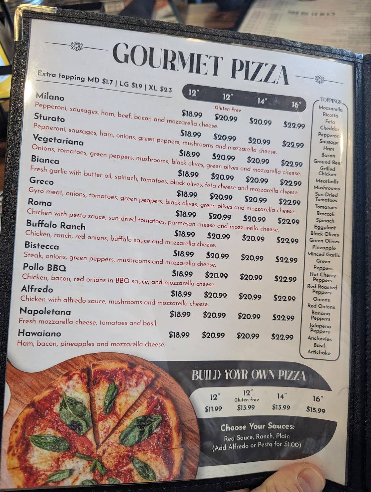 La Cucina Italiana Raleigh меню