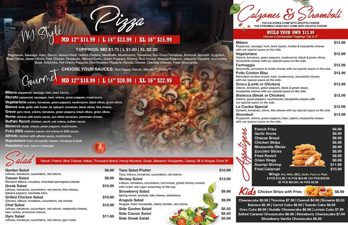 La Cucina Italiana Raleigh меню