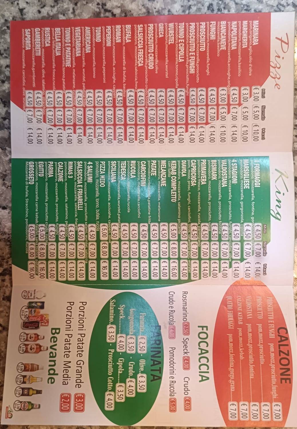 Pizzeria Rimas 3 меню