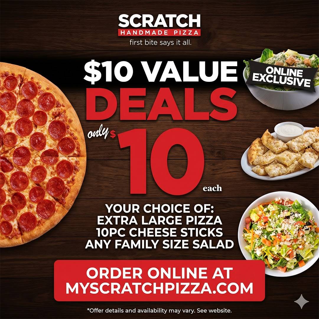 Scratch Pizza меню
