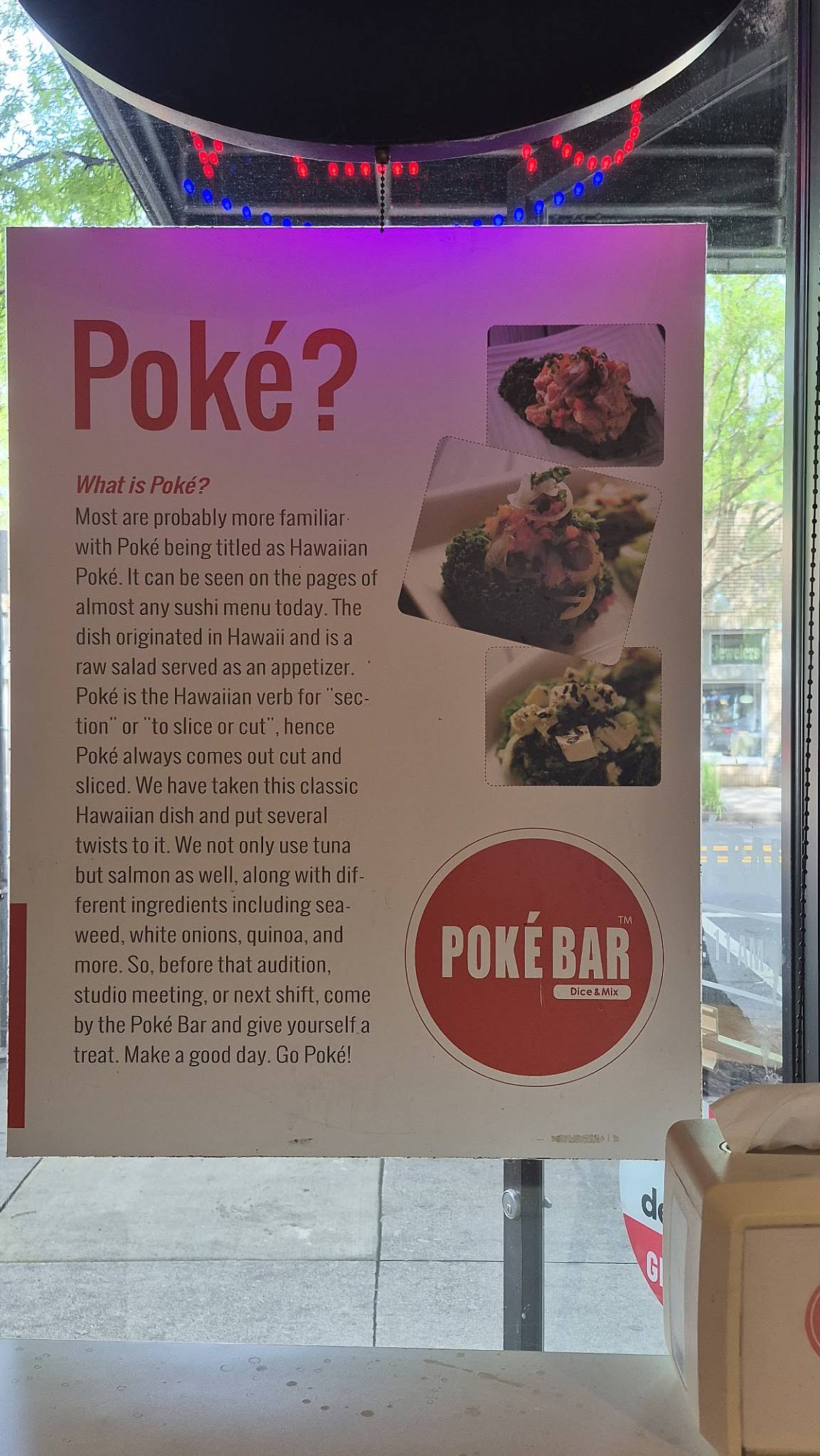 Poke Bar Decatur меню