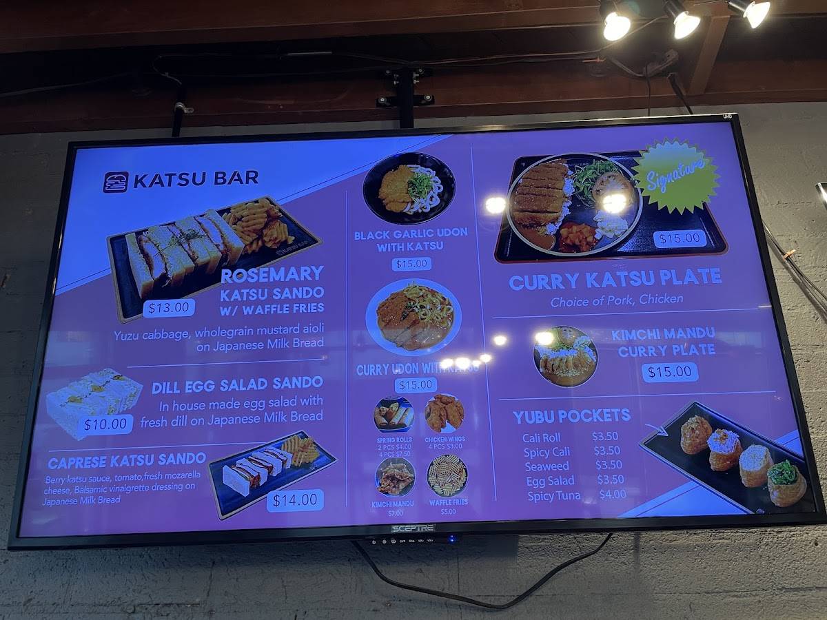 Poke Bar меню