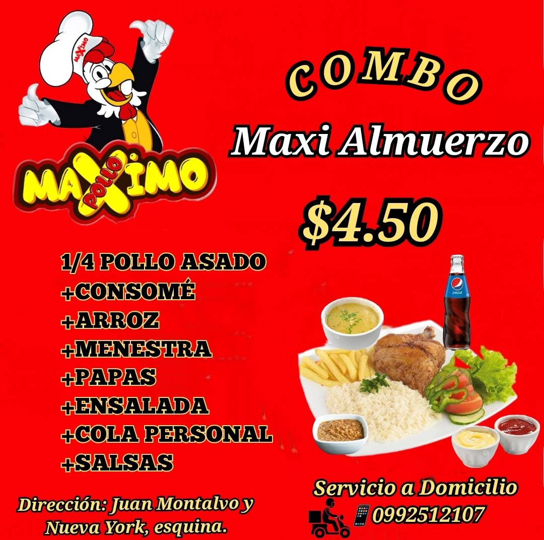 Pollo Maximo меню