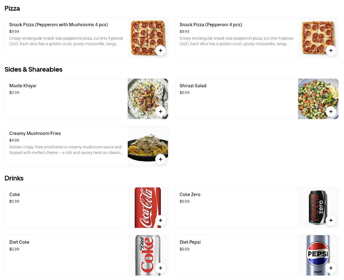 Pot Roast Food меню