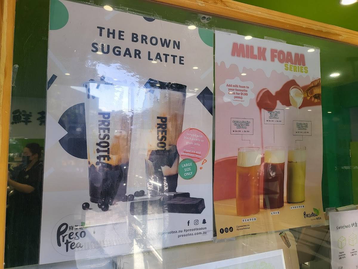 Presotea Mount Lawley меню