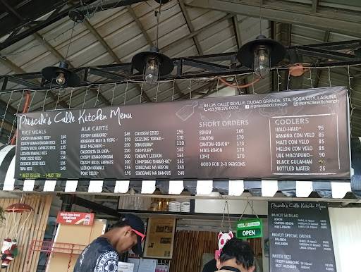 Priscila's Calle Kitchen меню