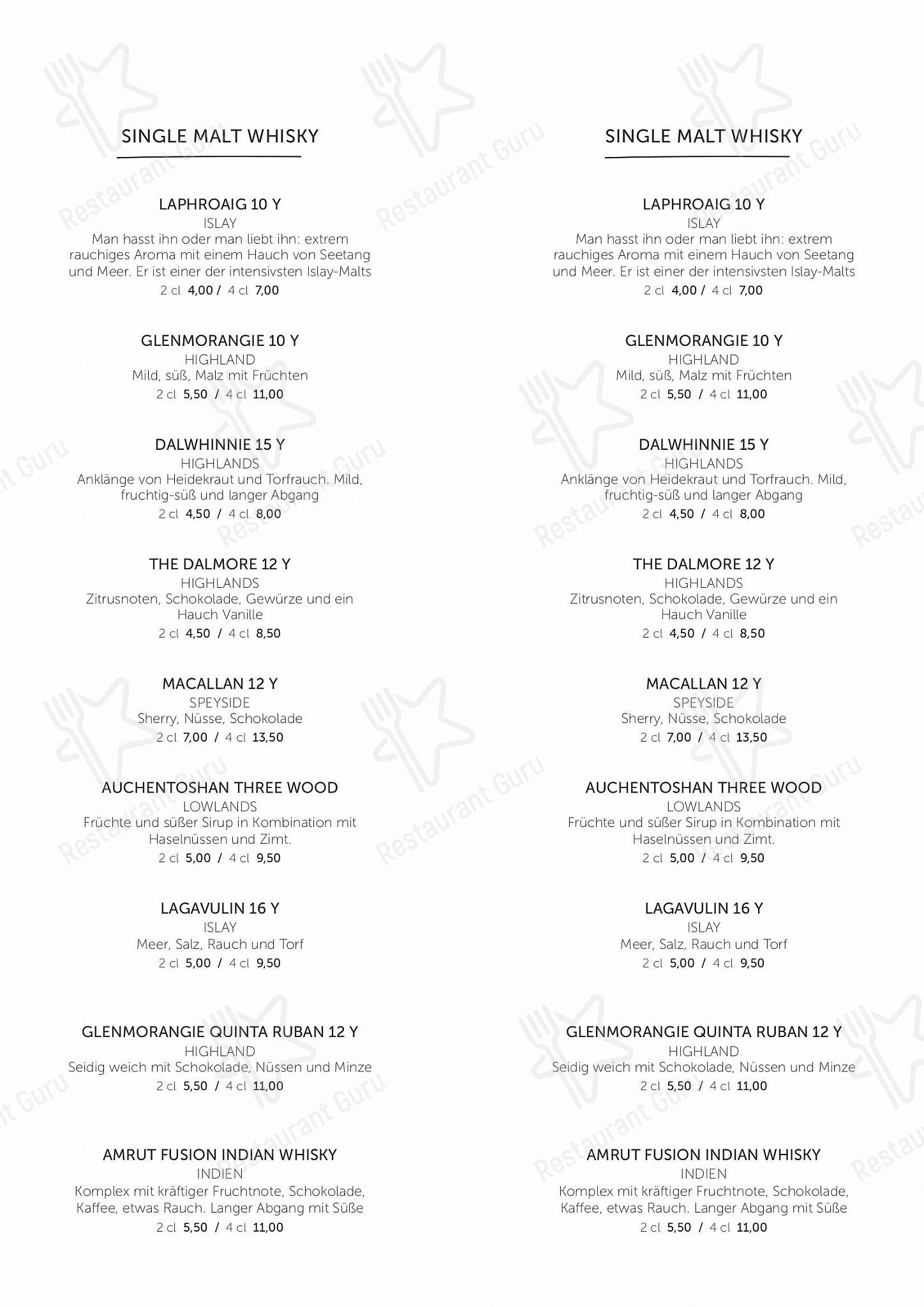 Menu bistro паба и бара Makery - cafe, bar, lounge. - Braunschweig