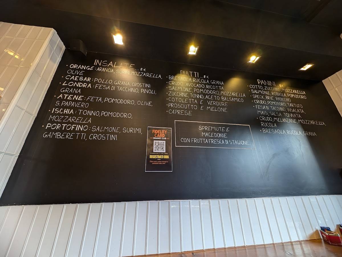Orange Caffè меню