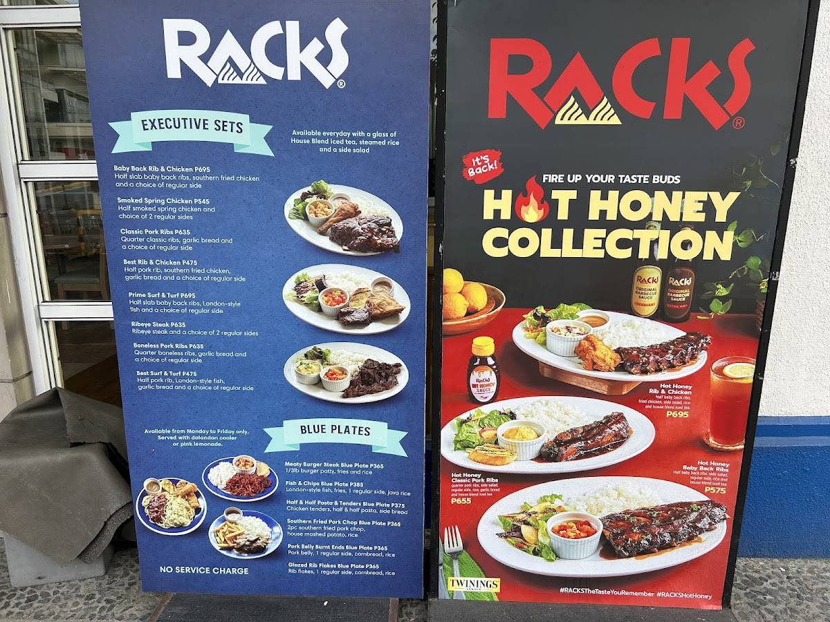 RACKS (Paseo De Sta. Rosa, Laguna) меню