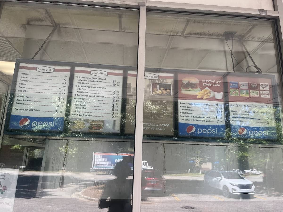 Char Grill меню