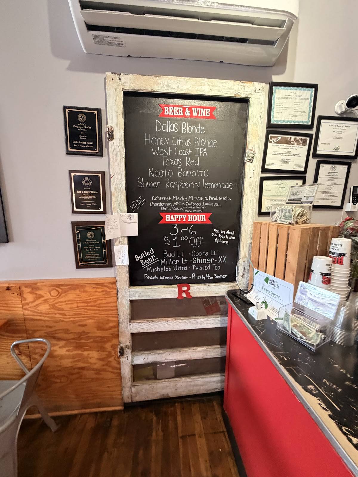 Red's Burger House меню