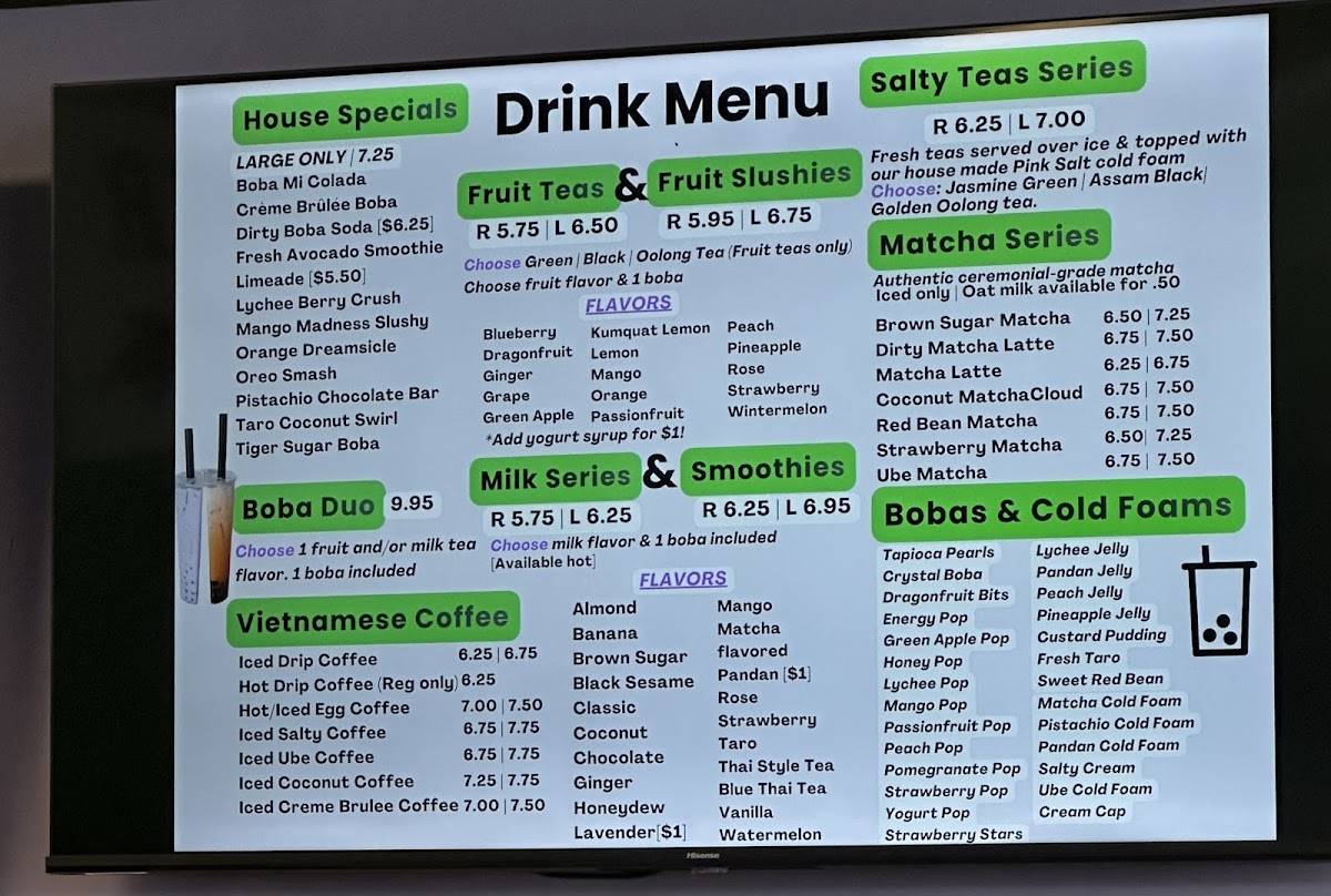 Boba Mi меню