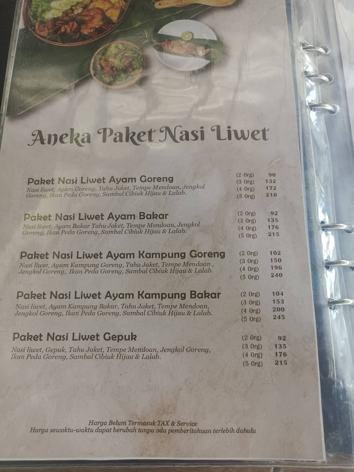 Cibiuk Resto Kuningan меню