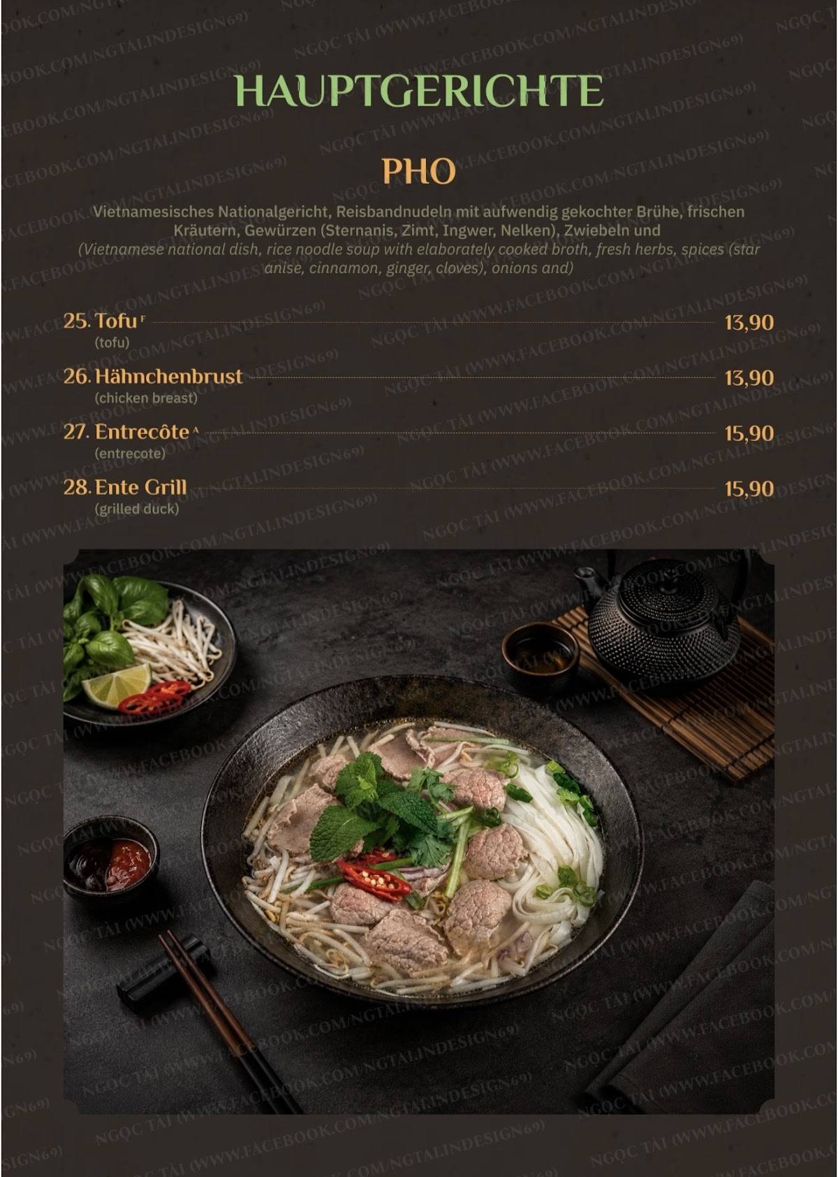 CoCoLÁ - Vietnamesisches Restaurant меню