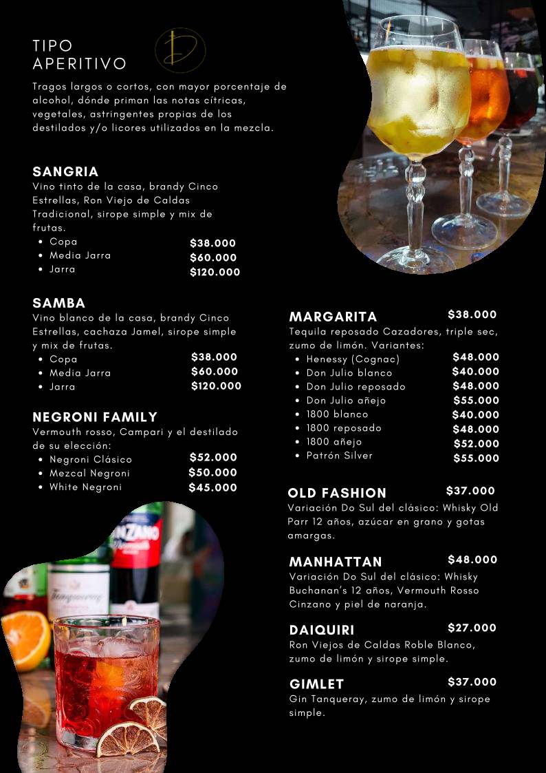 Do Sul Restaurante меню