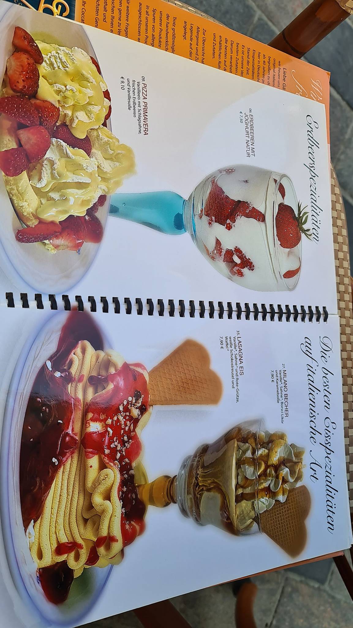 Eiscafé Milano меню