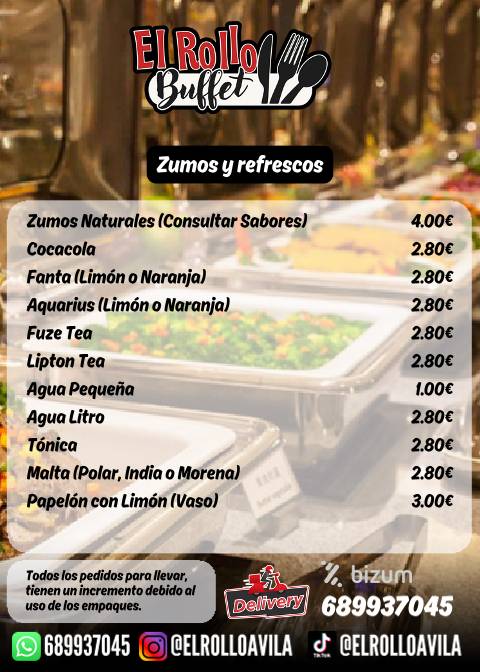 El Rollo - Buffet Libre меню