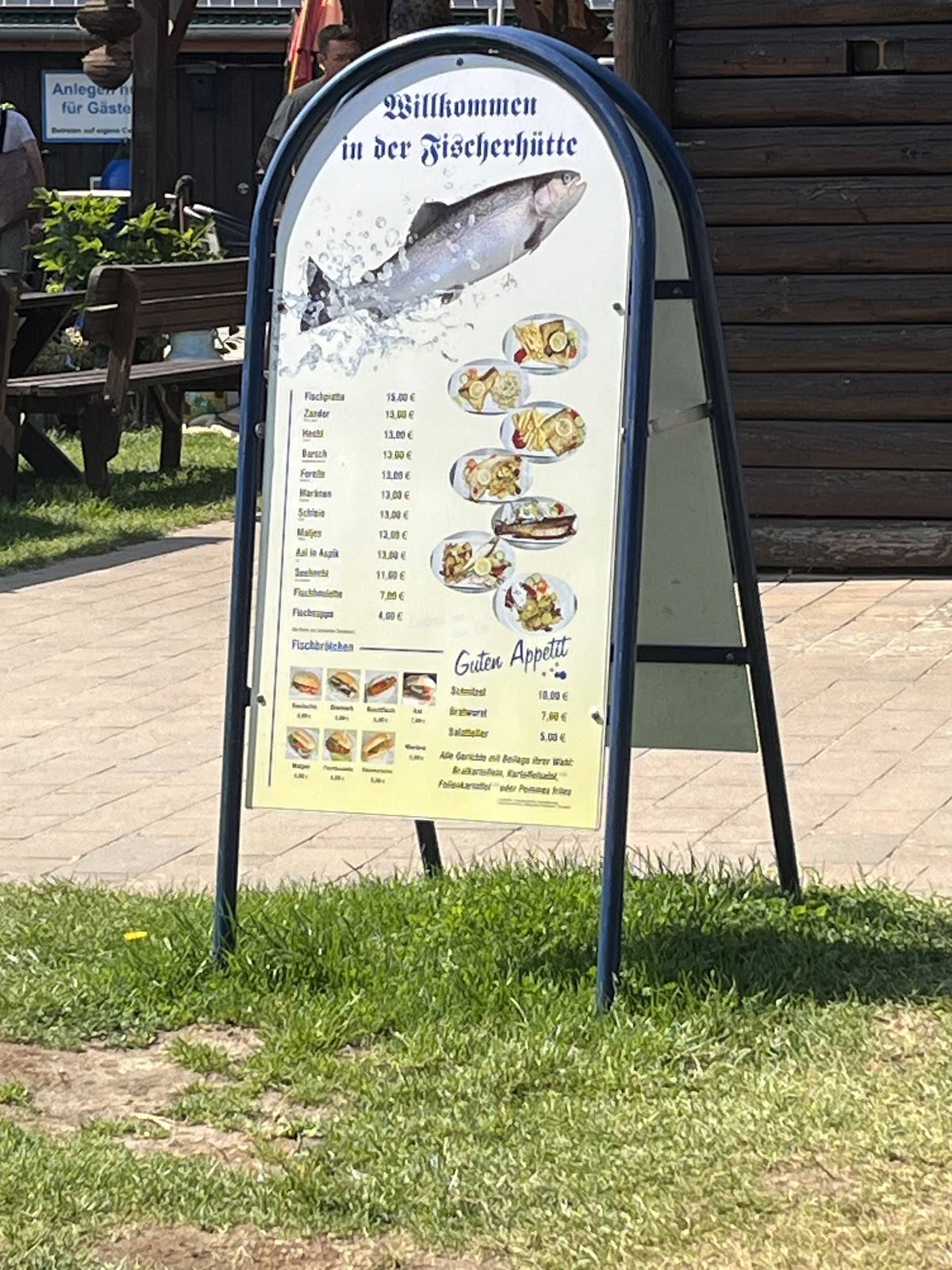 Fischerhütte Flecken Zechlin меню