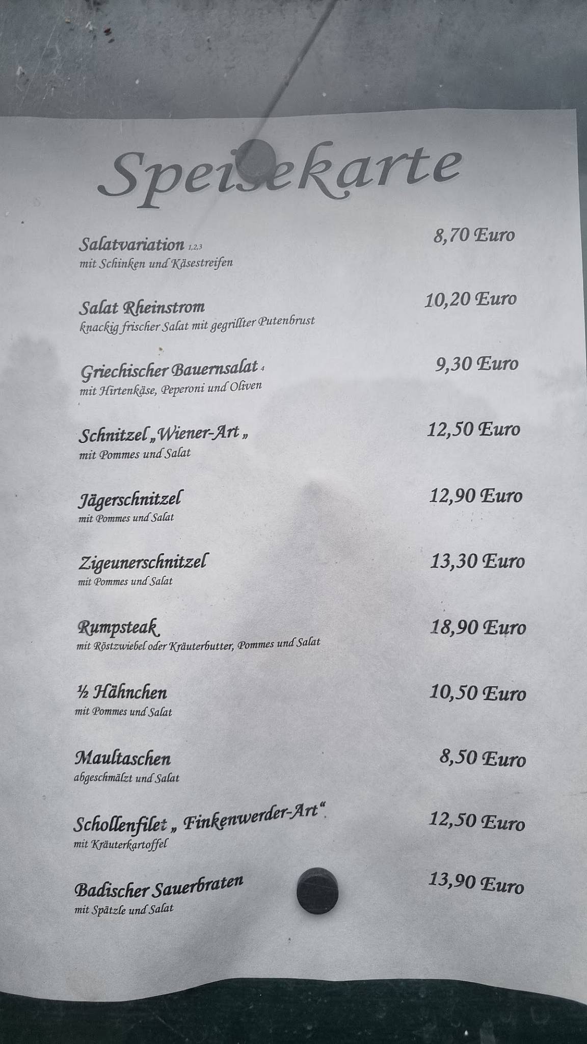 Rheinstrom GbR Müller меню