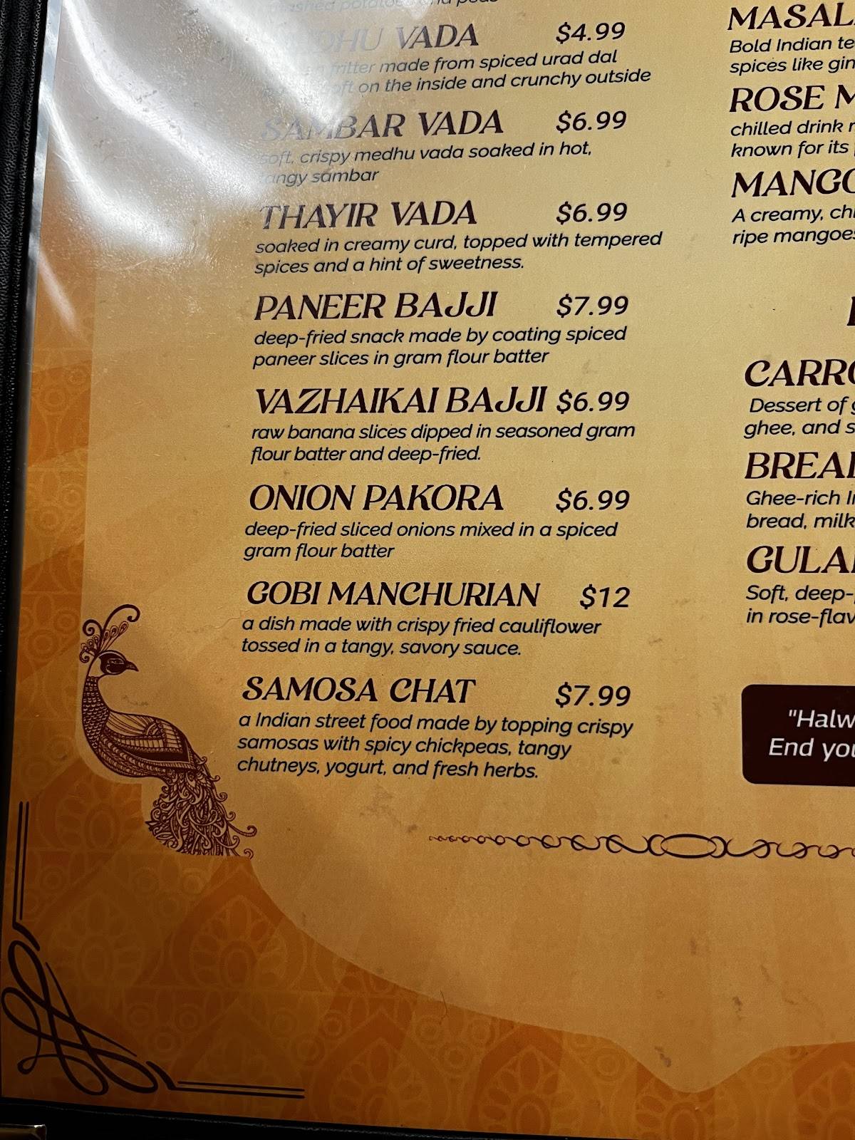 Madras Cafe меню