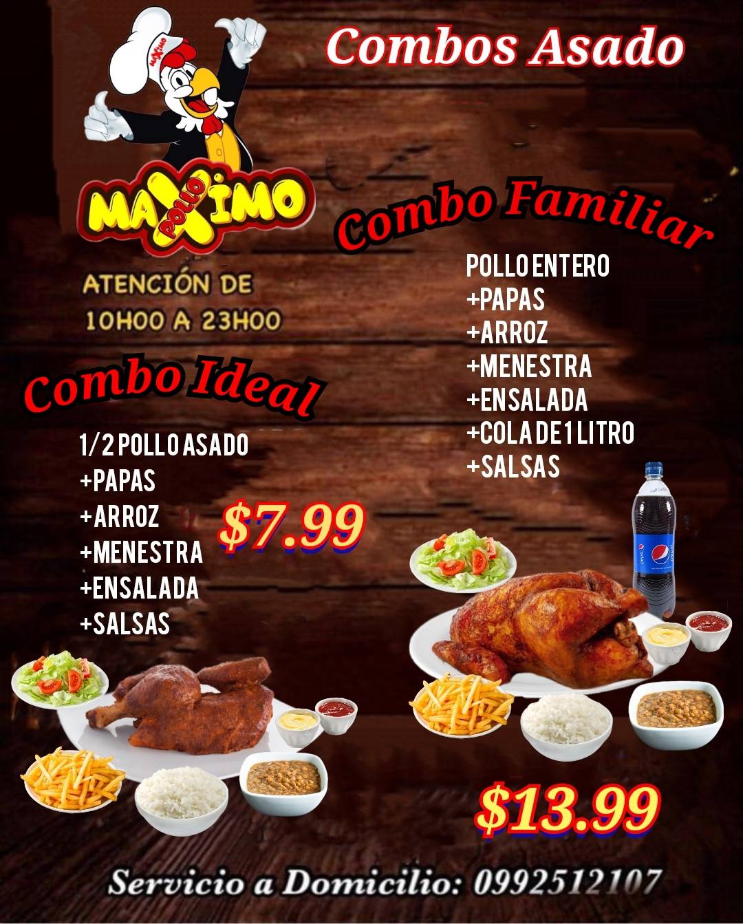 Pollo Maximo меню