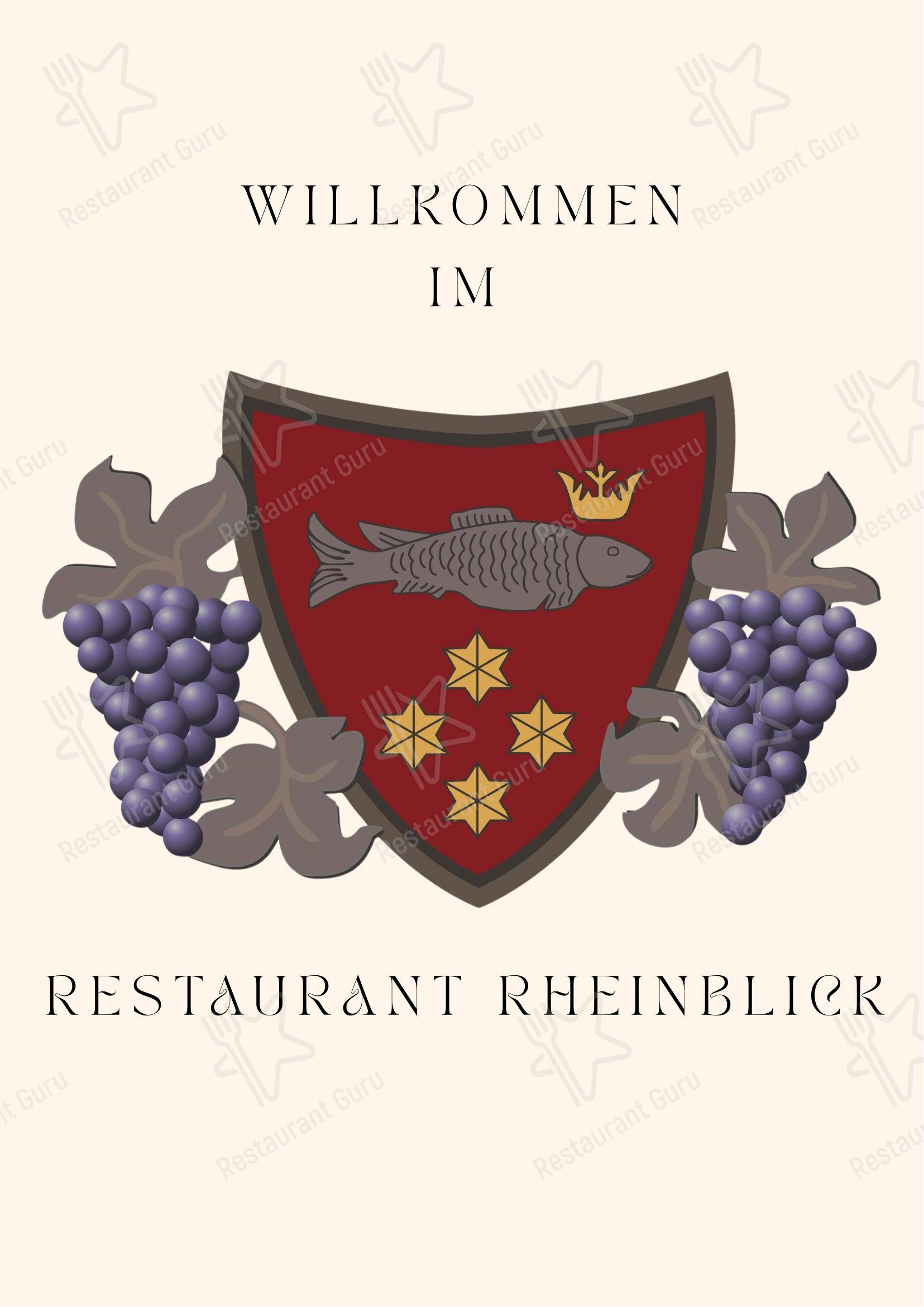Меню напитков ресторана Restaurant Rheinblick в Ункеле