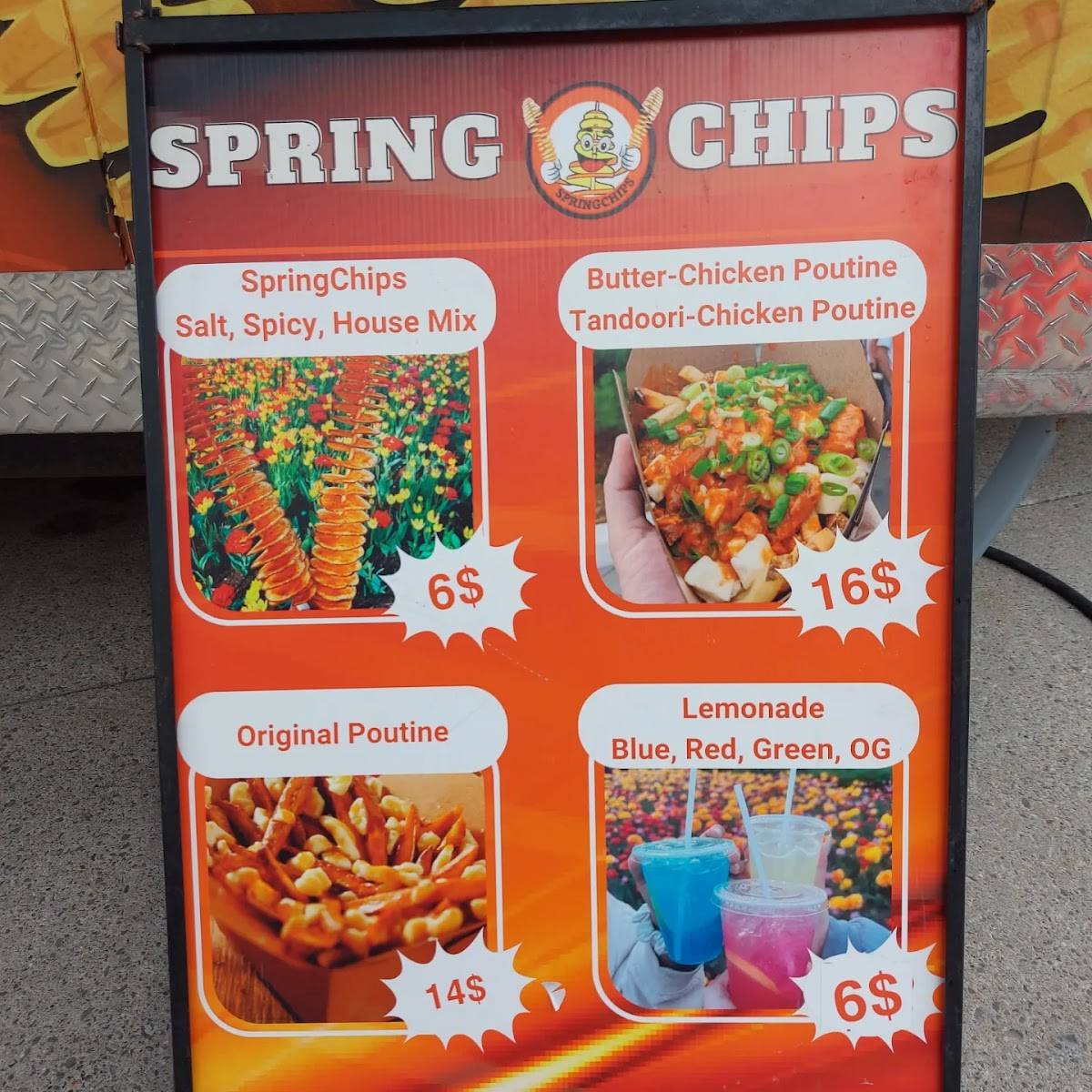 Spring Chips меню