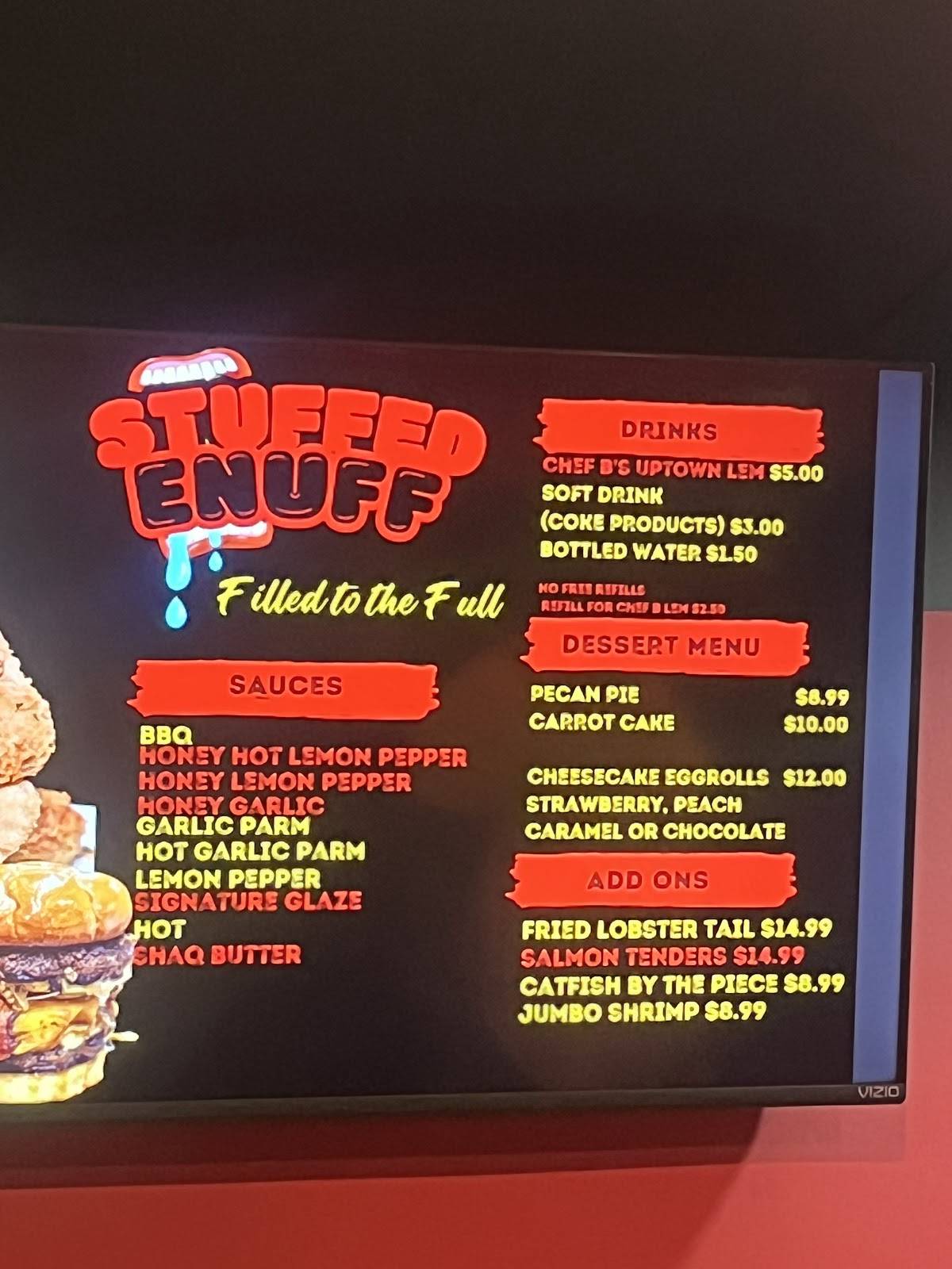 StuffedEnuff меню