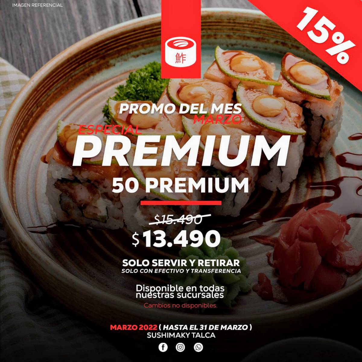 Sushimaky las Rastras меню