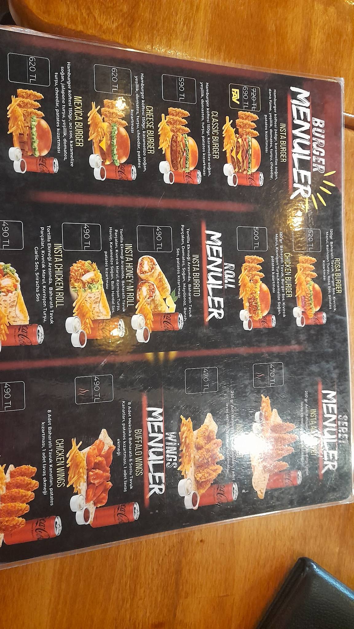 instaburger меню