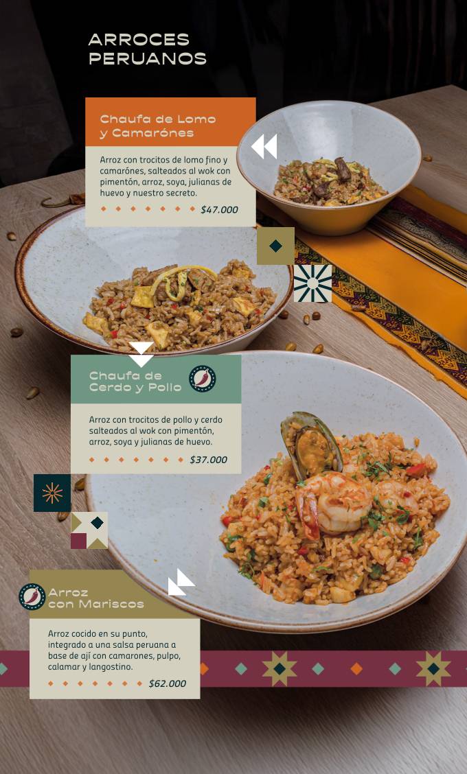 Restaurante Sebiche меню