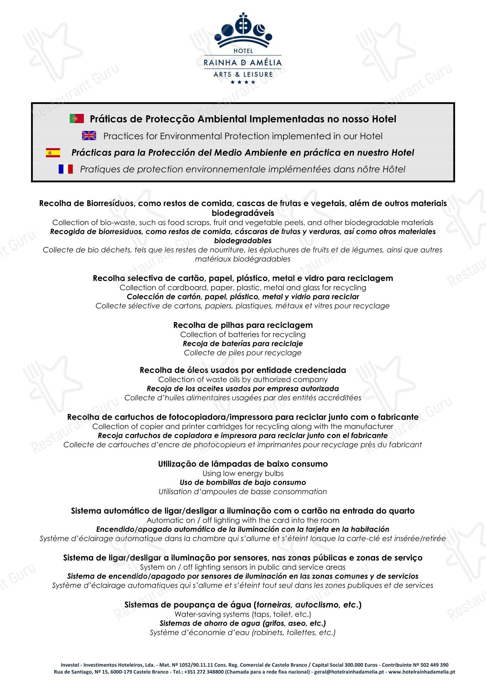 Детское ресторана Restaurante Varanda Real в Каштелу-Бранку