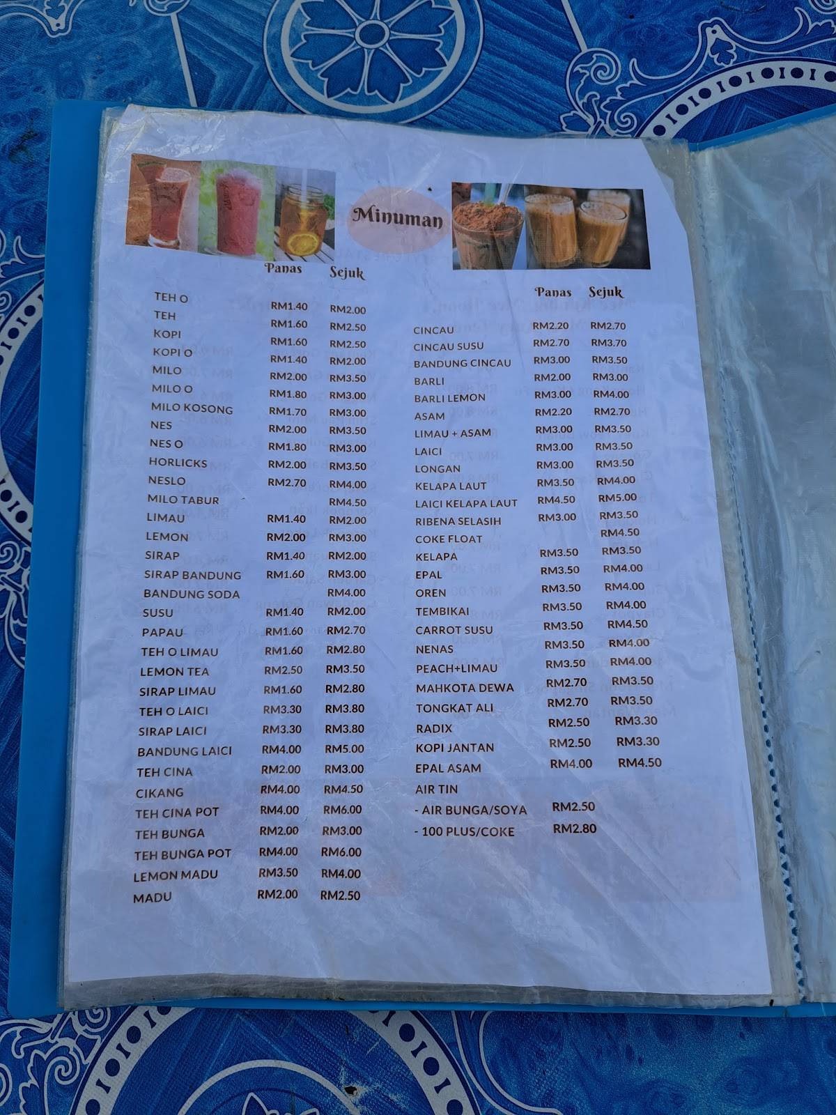 Restoran ManMay меню
