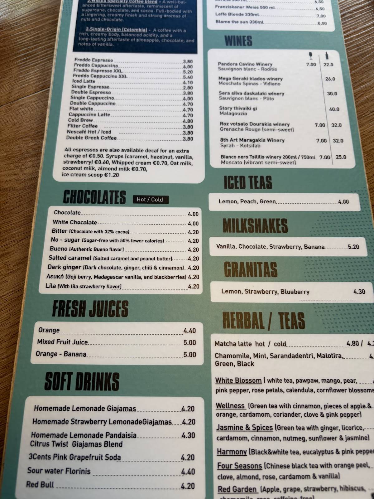 Barrio The Neighbourhood Cafe меню