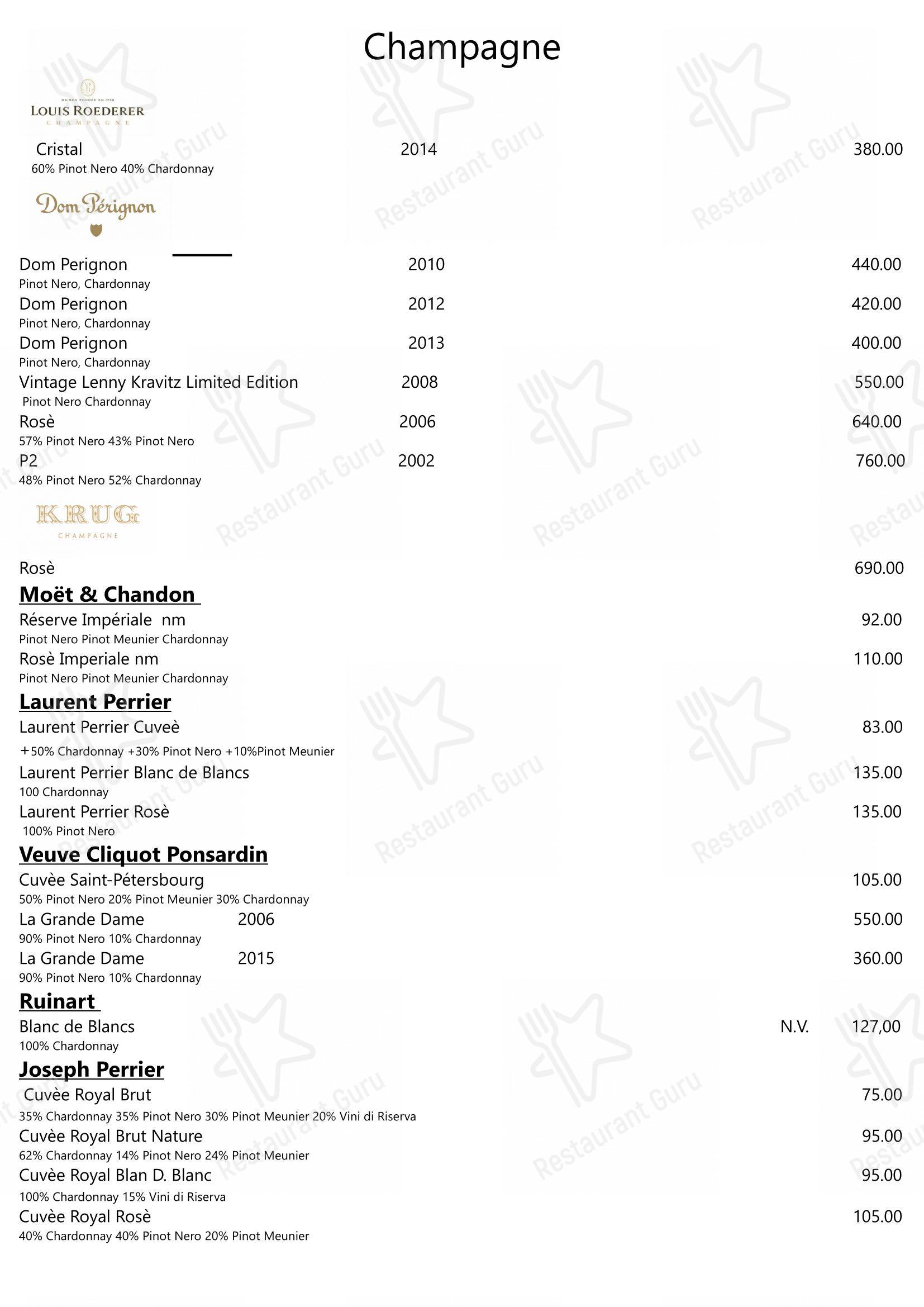 Меню ресторана Ristorante Consolini - 菜单