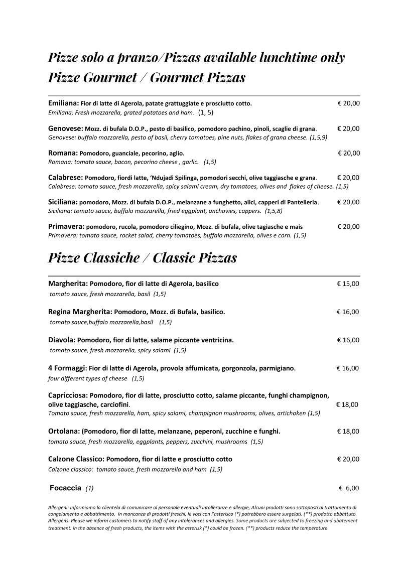 Ristorante Cotto - Dharma Group меню