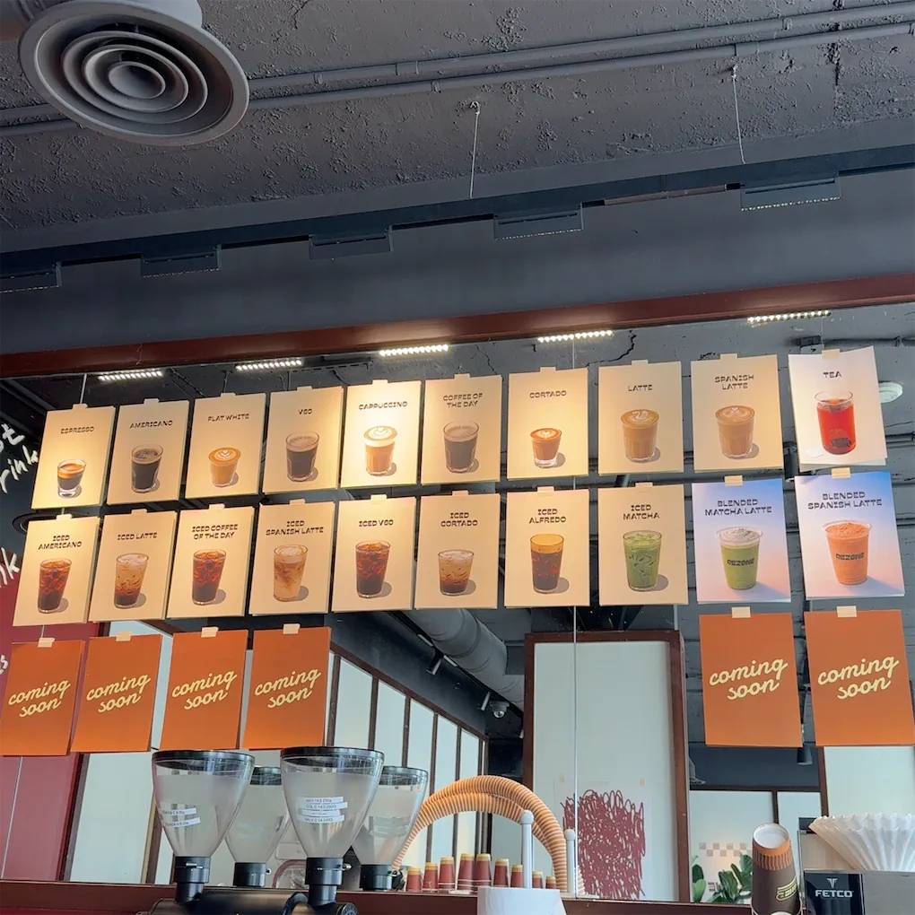 REZONE COFFEE меню