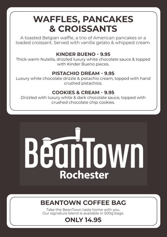 BeanTown меню
