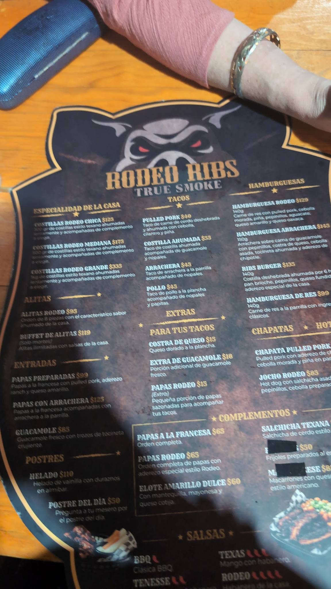 Rodeo Ribs меню